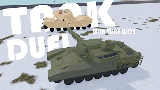 𝐓𝐀𝐍𝐊 𝐃𝐔𝐄𝐋 | T-14 Armata Vs M1A2 Abrams ft. @TUBEBLOXZ | Plane Crazy PVP