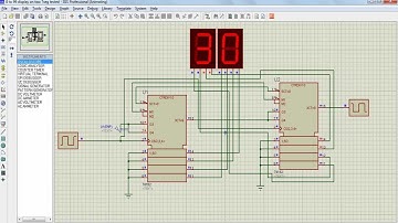 00 to 99 display on Seven Segment Proteus Simulation