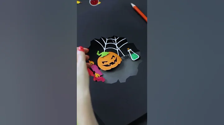 Halloween paper art 🎃 #shortsart - 天天要闻