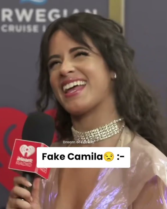 Fake Camila😒 Vs Real Camila ☺️ #camilacabello #edits #shorts
