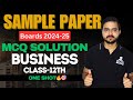 MCQs Sample Paper Solution🔥Business Studies 🎯For Class 12th Board Exams 2025 #class12businessstudies