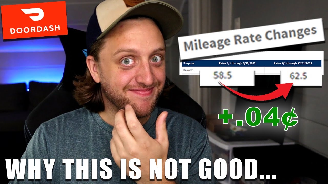 *UPDATE* IRS Standard Mileage Rate Change for DoorDash Drivers! YouTube
