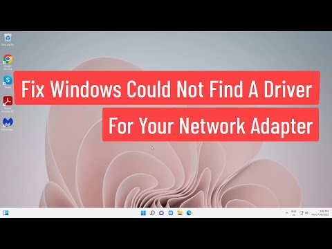 Fix Windows Could Not Find A Driver For Your Network Adapter In Windows 11/10