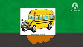 Stuck the bus red double decker green white pass