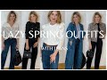 Lazy spring outfits with jeans