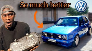MODIFYING MY CITI GOLF MK1 INTERIOR /CLUSTER REPLACEMENT (P25)