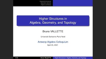 Higher Structures in Algebra, Geometry, and Topology