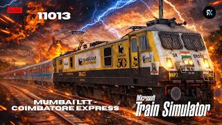 Journey in South India | 11013 MUMBAI LTT - COIMBATORE EXP | MSTS LIVE | Mr KR PLayZ