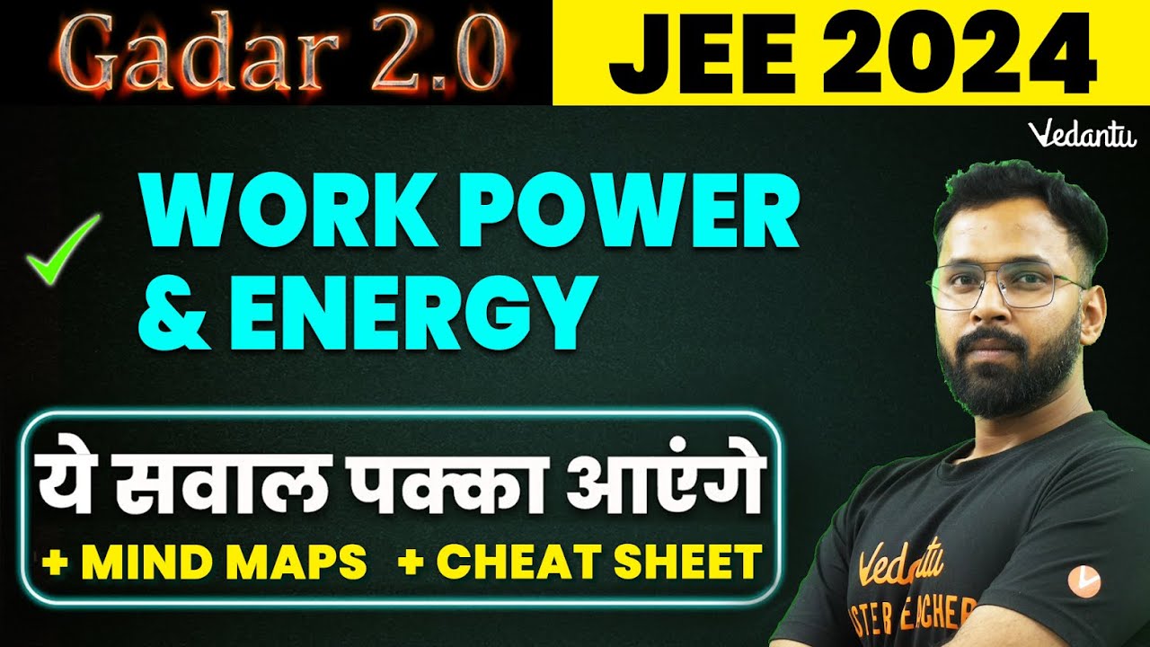 Work power energy class 12 jee pyqs jee 2024 physics new syllabus