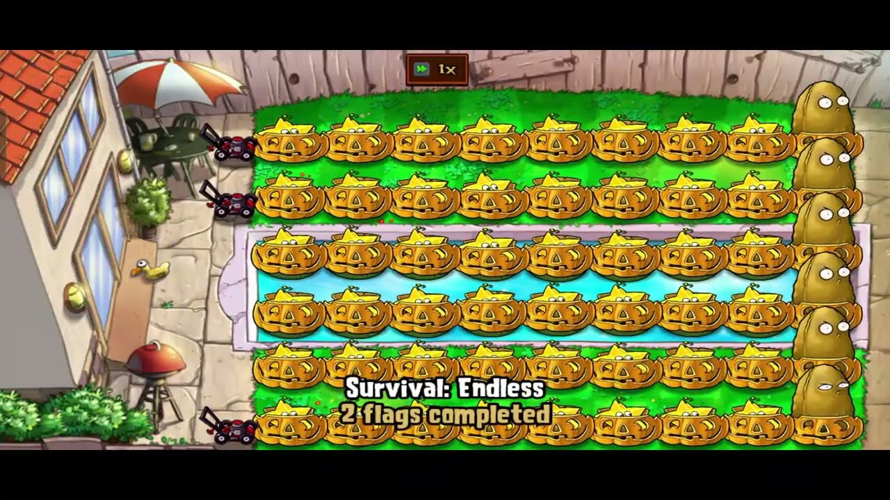 PLANT VS ZOMBIES: ВЫЖИВАНИЕ, БЕСКОНЕЧНЫЙ ИГРОВОЙ ПРОЦЕСС (БЕЗ ПЕРЕЗАРЯДКИ)