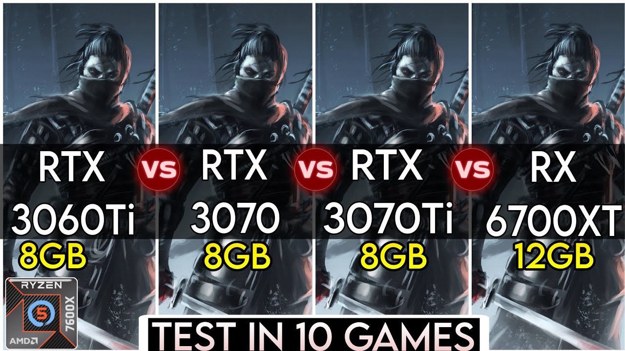 RTX 3060 Ti vs RTX 3070 vs RTX 3070 Ti vs RX 6700 XT - Test In 10 ...