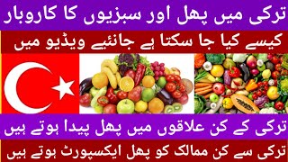 Fruits and vegetables business in Turkey, Green house farming , Exports to Europe from Turkey