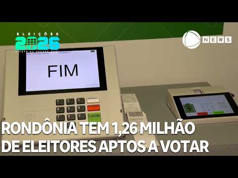 Rondônia has 1.26 million eligible voters