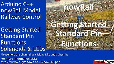 #161 Arduino C++ nowRail Model Railway Control - Standard Pin Functions, buttons, Solenoids and LEDs