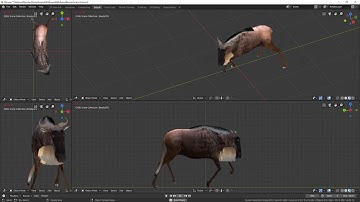 Blender Wildebeest material