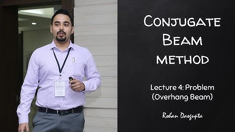 | Conjugate Beam Method | Lecture 4 - Problem on Overhang Beam | Rohan Dasgupta |