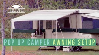 Pop Up Camper Awning Setup