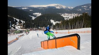 Stavba snowparku v Peci pod Sněžkou 2018