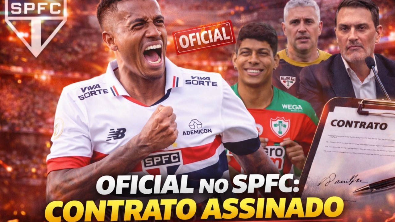 EXCELENTE NOVIDADE - CONTRATO ASSINADO ATÉ 2030 - 600 MILHÕES DE REAIS - NOVA CASA DO SPFC