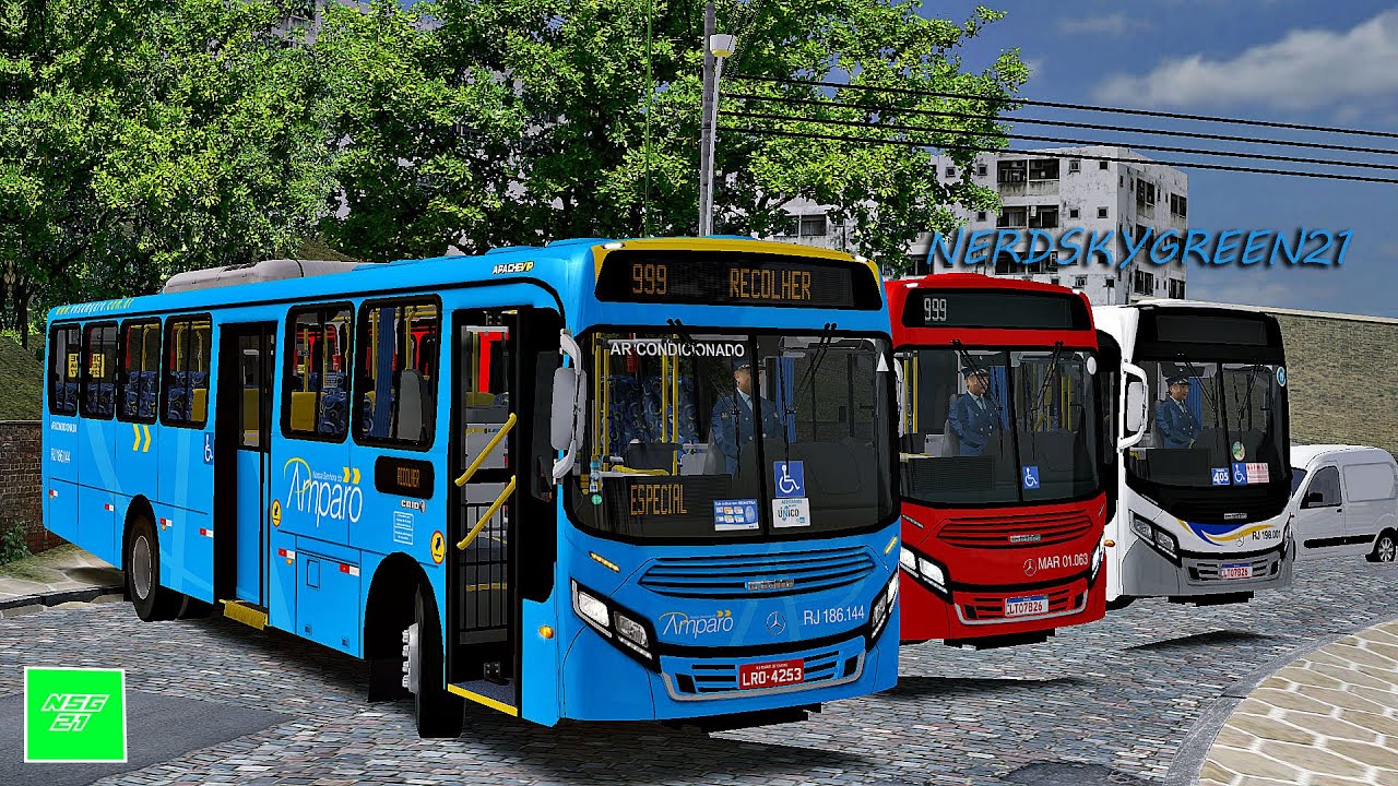 [OMSI 2] LANÇAMENTO Apache Vip IV mb of-1721 Bluetec 5 AC padrão N.S Amparo by Ian Santos +G27