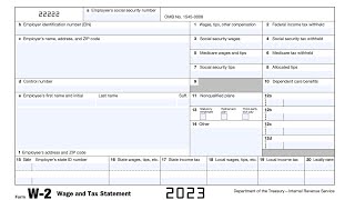 IRS Form W-2 Walkthrough (Wage and Tax Statement)