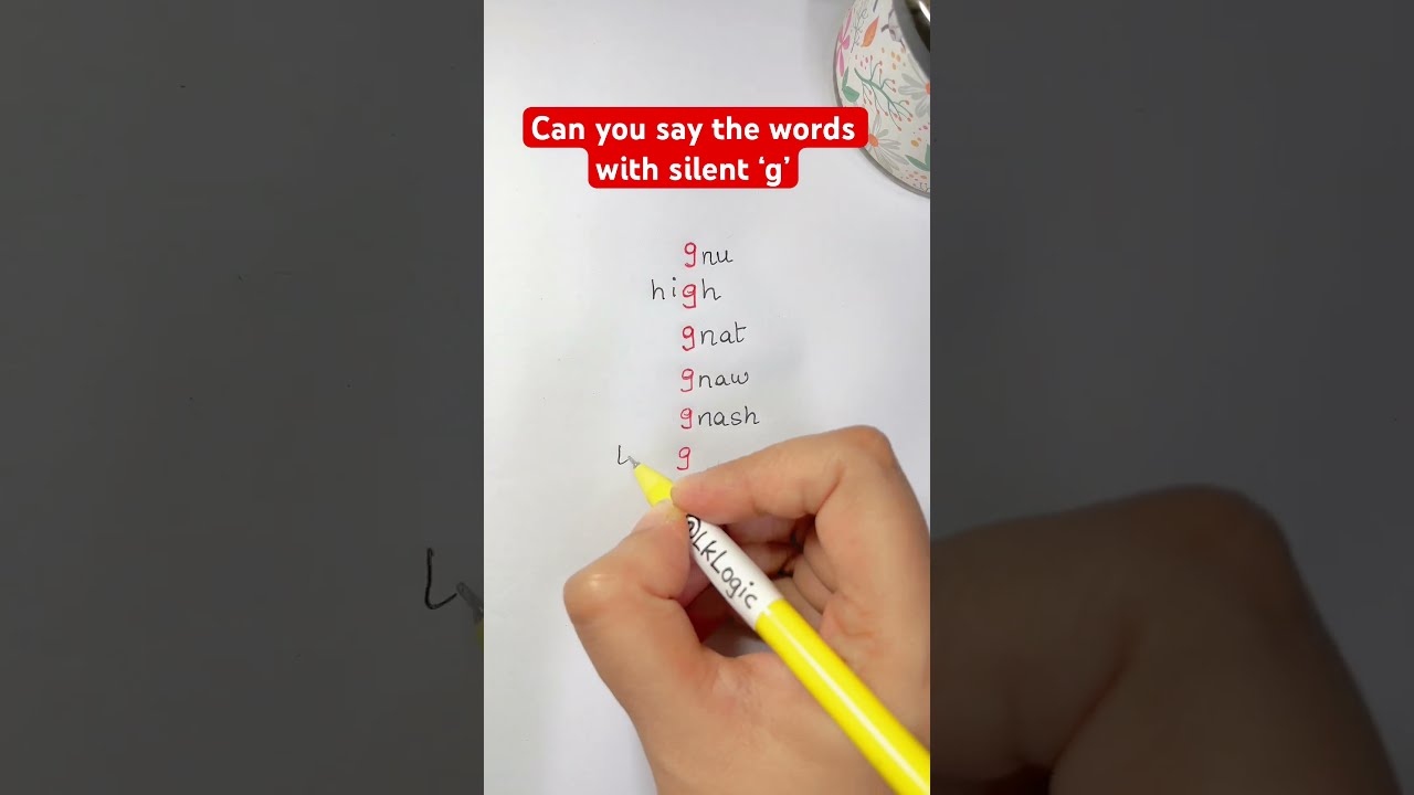 Words With Silent Letter G 