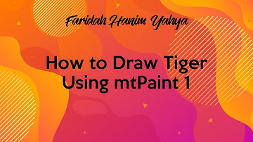 How to Draw Tiger Using mtPaint 1
