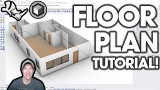 How to Create a 3D Floor Plan in Rhino  BEGINNERS START HERE!