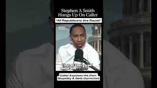 Stephen a Smith hangs up on caller when he says Republicans are racist. #stephenasmith #conservative