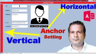 horizontal vertical anchor setting in access