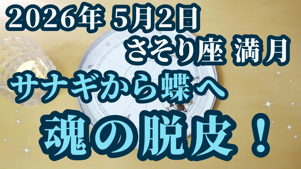 2026年5月2日さそり座満月♏心が動くとき!!「感情」の対処法はコレです✨