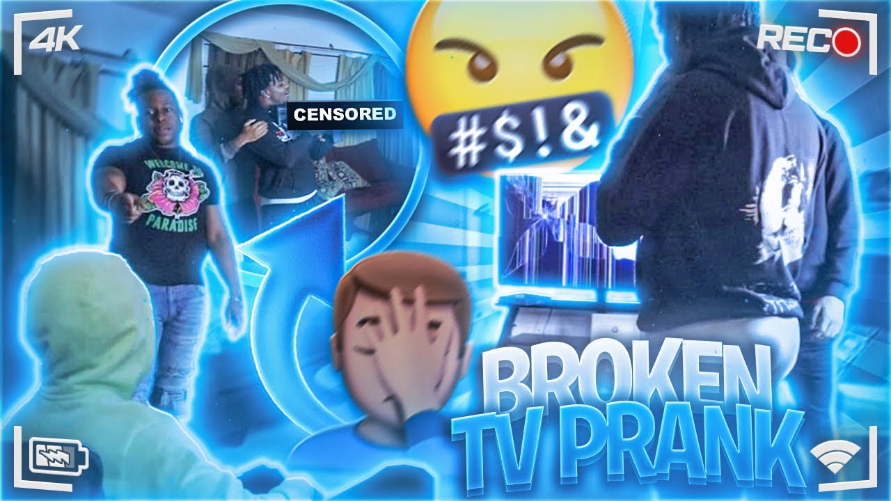 Broken Tv Prank On TheSlickShow😳