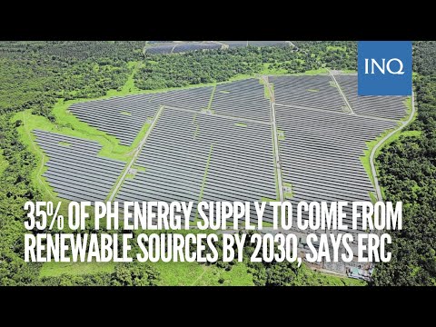 35% of PH energy supply to come from renewable sources by 2030, says ERC