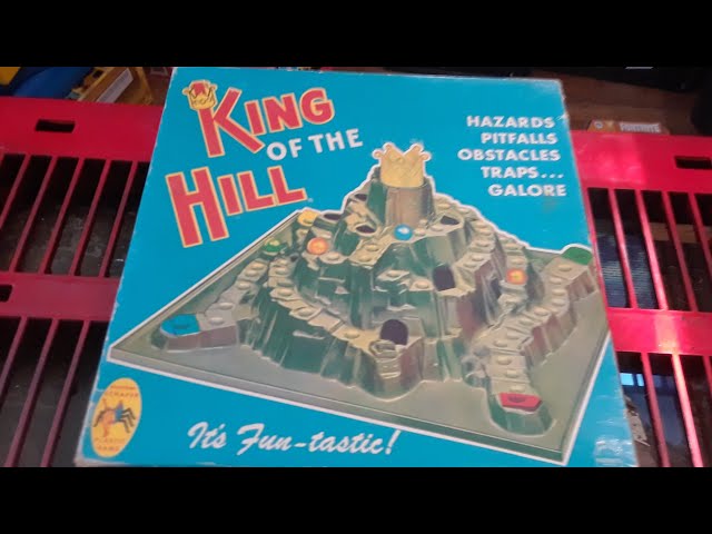 Vintage 1960's “King of the Hill” Game by Schaper IT'S FUN-TASTIC!Plastic  Game
