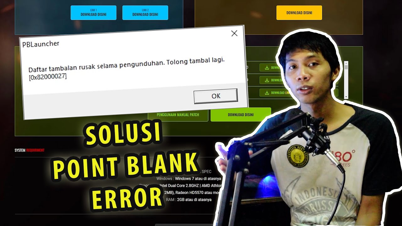 CARA MEMPERBAIKI "DAFTAR TAMBALAN RUSAK" POINT BLANK ERROR