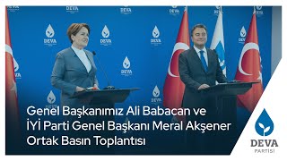 İyi Parti Genel Başkanı, DEVA Partisi Genel Merkezini ziyaret ediyor.