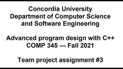 COMP345 - Advanced Program Design with C++ - assignment #3