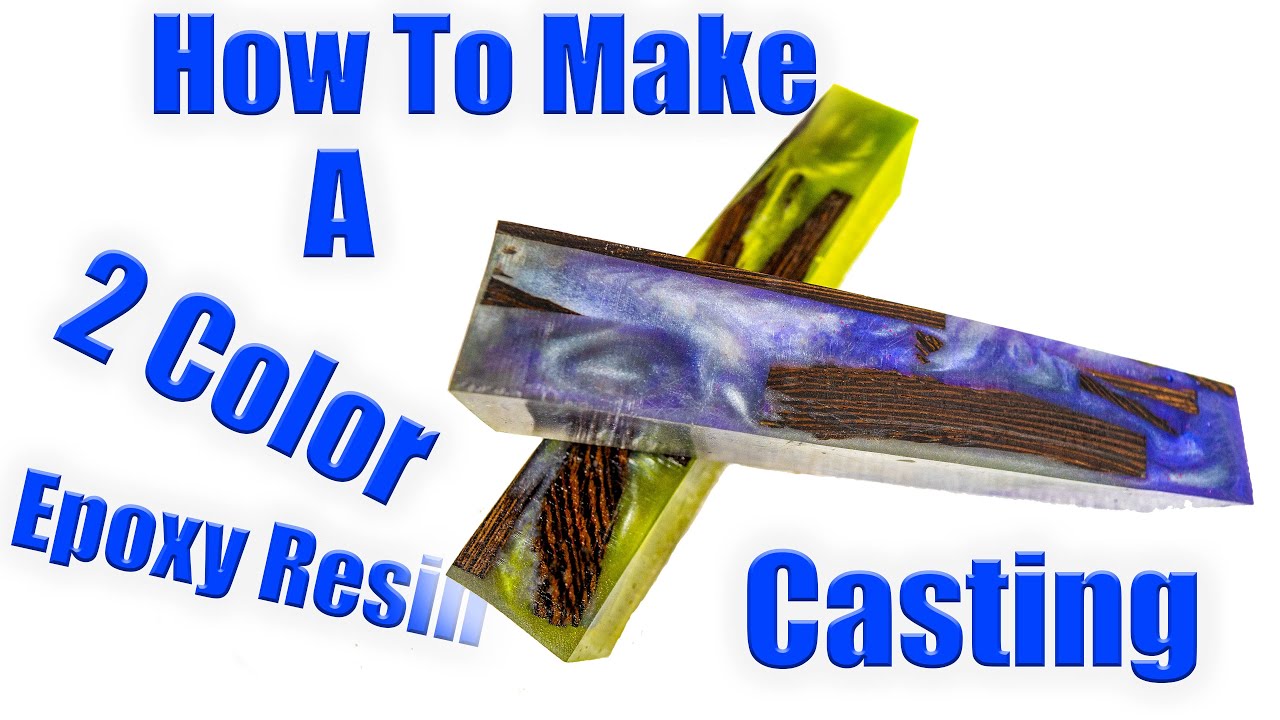 How To Make Epoxy Resin Casting With 2 Colors 