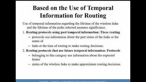 Classification of routing protocol