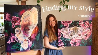 ART VLOG | starting my mixed media art portfolio for Milan Art Institute Mastery Program | Vlog 108