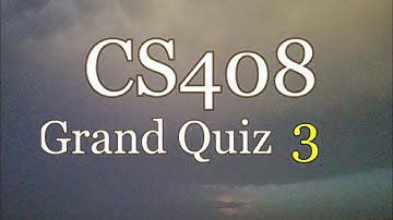 Cs408 Grand Quiz (3) Mid term
