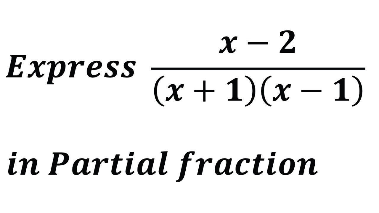How to setup partial fractions