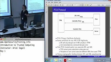 Day 1 Part 17: Intro Trusted Computing