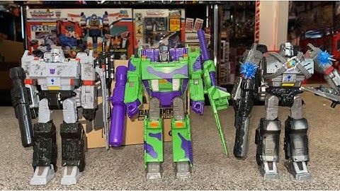 Transformers generations selects war for cybertron G2 megatron. G1 complete collection comparison
