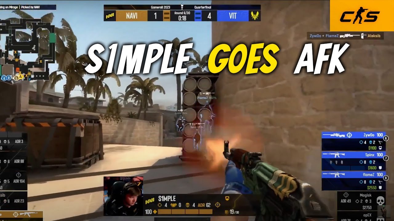 S1MPLE FALLS ASLEEP MID ROUND | CS:GO BEST MOMENTS AND HIGHLIGHTS - YouTube