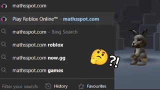 Testing fake roblox site called mathsspot.com🤔🤔