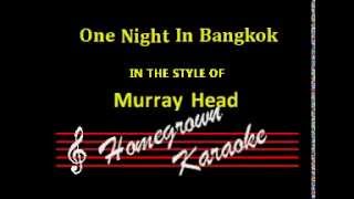 Video thumbnail of "Murray Head-One Night In Bangkok Karaoke"