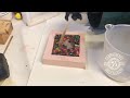 Making -a youtube play button -using pencils and resin