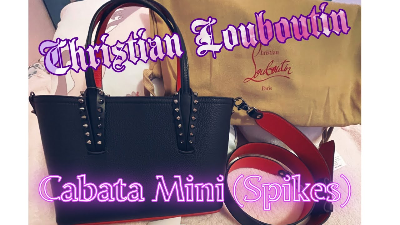 Christian Louboutin Mini Cabata Leather Tote Black/ Black