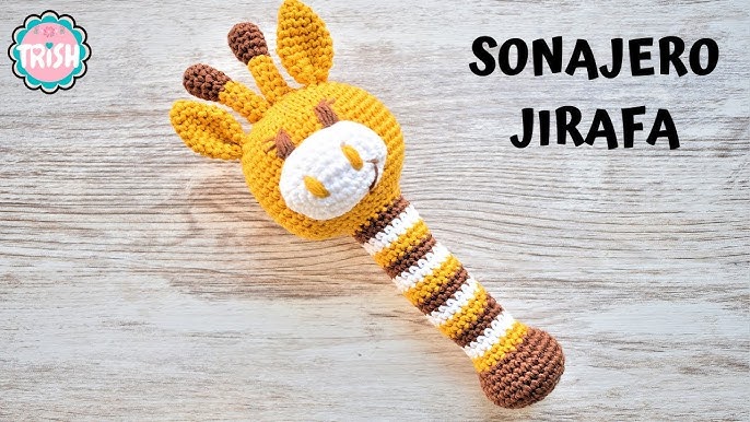 Sonajero Jirafa Bebé - Comprar en Pupi Crochet